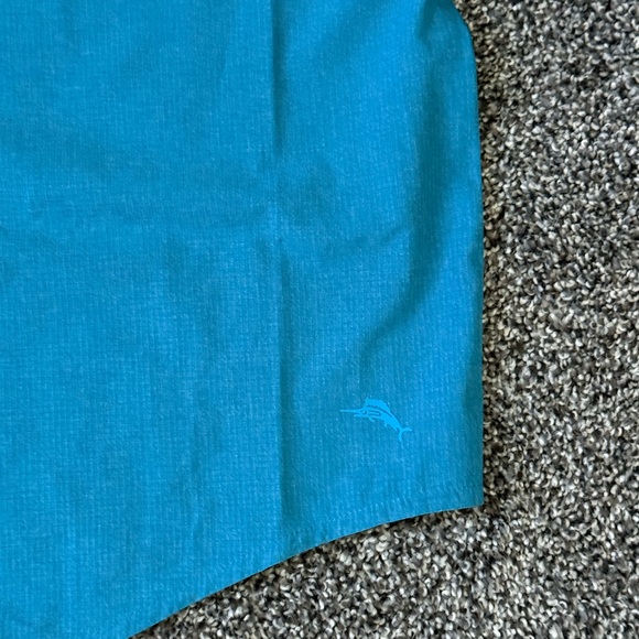 Tommy Bahama Big & Tall Bahama Coast IslandZone Heathered Solid Camp Shirt ~ NWT - Picture 2 of 11